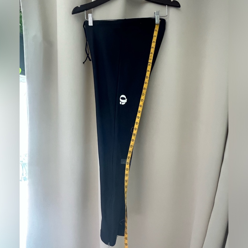 Pearlizumi Windsource Black Trimfleece Zip Tights. Black, Size Large - NWT